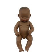 Papusa Bebelus african Baiat 32 cm - Miniland - OKEML31033