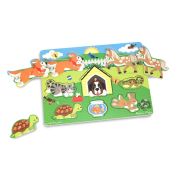 Puzzle din lemn Animalele de companie - OKEMD9053