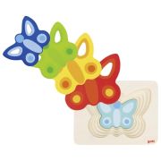 Puzzle stratificat Fluturasi colorati - OKEGOKI57486