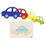 Puzzle stratificat Masinute colorate - OKEGOKI57485