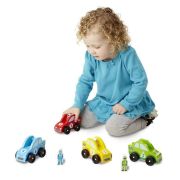 Set masinute de curse din lemn Melissa and Doug - OKEMD0706