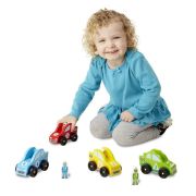 Set masinute de curse din lemn Melissa and Doug - OKEMD0706