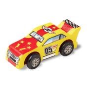 Coloreaza-ti masinuta de curse din lemn Melissa and Doug - OKEMD8829