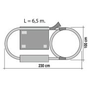 Trenulet electric High Speed RENFE cu statie, tunel si oras - SE8412514007208