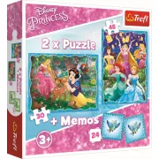 PUZZLE TREFL 2IN1 MEMO MINUNATA LUME A PRINTESELOR VIV90815