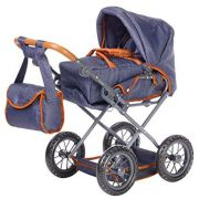 Carucior 2 in 1 pentru papusi Ruby Dark Blue BBX63130