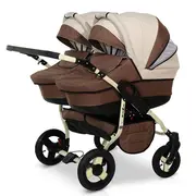 Krausman - Carucior de gemeni Twin Brown - KFTKRAUS-1358