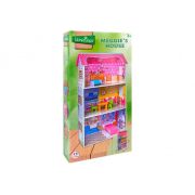 Casuta pentru papusi din lemn Globo Legnoland 39520 cu 2 etaje si mobilier inclus 93 cm inaltime - SOLGL39520