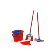 Set de curatenie pentru casa Globo cu mop matura galeata si foras pentru copii - SOLGL40371