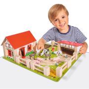Ferma din lemn eichhorn 39x36x14 cm cu accesorii hubs100004304