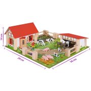 Ferma din lemn eichhorn 39x36x14 cm cu accesorii hubs100004304