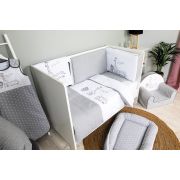 Set de pat pentru bebelusi safari - 6 piese - 100% bumbac