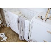 Set de pat pentru bebelusi happy lama - 6 piese - 100% bumbac
