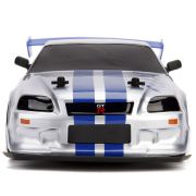 Masina jada toys fast and furious nissan skyline gtr drift cu anvelope si telecomanda hubs253209000