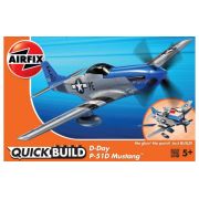 Kit cosntructie Airfix Quick Build Avion D-Day P-51D Mustang - SOLAFJ6046