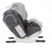 Scaun auto BABYAUTO MORE WERDU PLUS, Dual Isofix, 0-36 kg, Gri Negru - 4AKBA-WERDUPLUS-GB