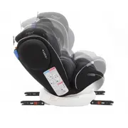Scaun auto BABYAUTO MORE WERDU PLUS, Dual Isofix, 0-36 kg, Negru Gri - 4AKBA-WERDUPLUS-BG