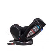 Scaun auto BABYAUTO NOE Fix, Dual Isofix, 0-36 kg, Negru Gri - 4AKBA-NOEFIX