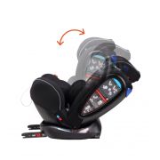 Scaun auto BABYAUTO NOE Fix, Dual Isofix, 0-36 kg, Negru Gri - 4AKBA-NOEFIX