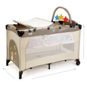 Patut pliant 2 niveluri Juju Sleepy Baby, Sweet Dreams JUJJU7940-Sweet-Dreams