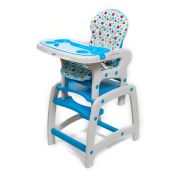 Scaun de masa Juju Eat&amp;Play, Albastru JUJJU3002-Blue-Stars