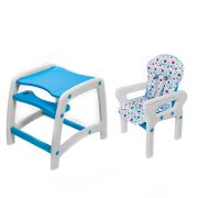 Scaun de masa Juju Eat&amp;Play, Albastru JUJJU3002-Blue-Stars