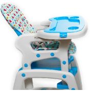 Scaun de masa Juju Eat&amp;Play, Albastru JUJJU3002-Blue-Stars
