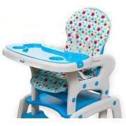 Scaun de masa Juju Eat&amp;Play, Albastru JUJJU3002-Blue-Stars
