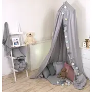 Baldachin Suspendat Multifunctional, Bumbac, 320x250 Cm, Pure Gri Pjb80124