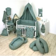 Baldachin Suspendat Multifunctional, Bumbac, 320x250 Cm, Pure Verde Salvia Pjb80100