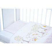 Lenjerie patut 2 piese pink bunny - 100% bumbac