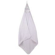 Prosop De Baie Pentru Bebelusi Din Bumbac, Cu Gluga, Alb Cu Stelute Colorate, 100 X 100 Cm Pjbp_bum_stars