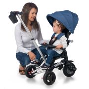Tricicleta ultrapliabila qplay nova rubber albastru inchis smb320013232