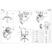 Scaun birou copii hm andy, mesh/stofa, ergonomic, cadru metalic, inaltime ajustabila, mecanism de balans, 102 kg, roz drm2246