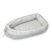 Amy - Suport De Dormit Babynest, 70x45 Cm, Bear Heart Gri Pjb68960