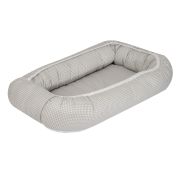 Amy - Suport De Dormit Babynest, 70x45 Cm, Bear Heart Gri Pjb68960