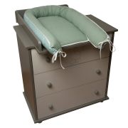 Amy - Suport De Dormit Babynest, Reversibil, 70x45 Cm, Origami Waffle Verde Pjb69331