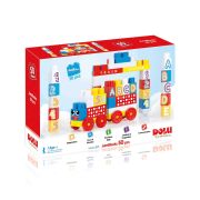Cuburi de construit din plastic - 50 piese