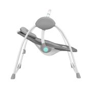 Lionelo - Fotoliu balansoar Ruben Stone Spatar reglabil, Electric, Cu melodii, 68x65 cm, Gri/Turcoaz BYNLO-RUBEN_STONE_GREY_TURQUOISE