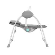Lionelo - Fotoliu balansoar Ruben Stone Spatar reglabil, Electric, Cu melodii, 68x65 cm, Gri/Turcoaz BYNLO-RUBEN_STONE_GREY_TURQUOISE