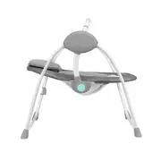Lionelo - Fotoliu balansoar Ruben Stone Spatar reglabil, Electric, Cu melodii, 68x65 cm, Gri/Turcoaz BYNLO-RUBEN_STONE_GREY_TURQUOISE
