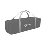 Lionelo - Patut pliant cu doua nivele Sven Plus, 120x60 cm, arcada jucarii, masuta de infasat, vibratii, melodii, Grey Scandi BYNLO-Sven Plus_Grey_Scandi