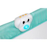 Lionelo - Patut pliant cu doua nivele Sven Plus, 120x60 cm, arcada jucarii, masuta de infasat, vibratii, melodii, Turcoaz/Gri BYNLO-SvenPlus_Tq/Grey