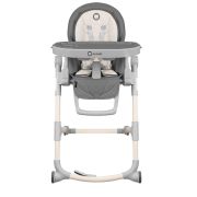 Lionelo - Scaun de masa Reglabil Cora Stone Pliabil din Metal, Plastic, Bumbac, Gri BYNLO-CORA_STONE