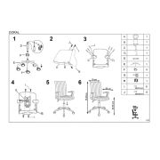 Scaun birou copii hm doral, tapiterie stofa tip catifea, baza cromata, cu brate, rotativ, 90 kg, verde inchis drm8669
