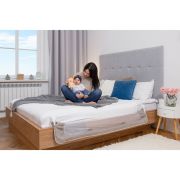 Lionelo - Bariera protectie pat Eva, 150x35 cm, Gri BYNLO-EVA_GREY_MELANGE