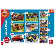 PUZZLE TREFL 10IN1 ECHIPA POMPIERULUI SAM VIV90356