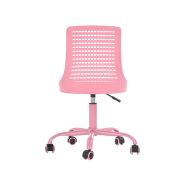 Scaun birou copii din polipropilena hm pure, piele ecologica, baza vopsita, inaltime reglabila, rotire 360 ˚, 80 kg, roz drm8674