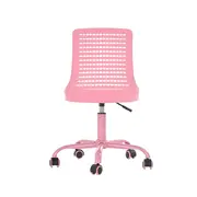 Scaun birou copii din polipropilena hm pure, piele ecologica, baza vopsita, inaltime reglabila, rotire 360 ˚, 80 kg, roz drm8674