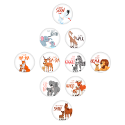 Set Stickere pentru Fotografii de bebelusi My First Baby Milestone Stickers Unisex 15 cm